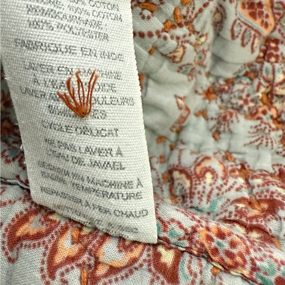 Ulla Johnson Quilted Marta Coat Bohemian Statement Outerwear Brown/ Cream Sz M - Picture 16 of 16